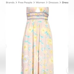 Free People Pastel Floral Maxi Dress